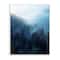 Stupell Industries Daylight over Pine Forest Mountain with Fog Wall Art